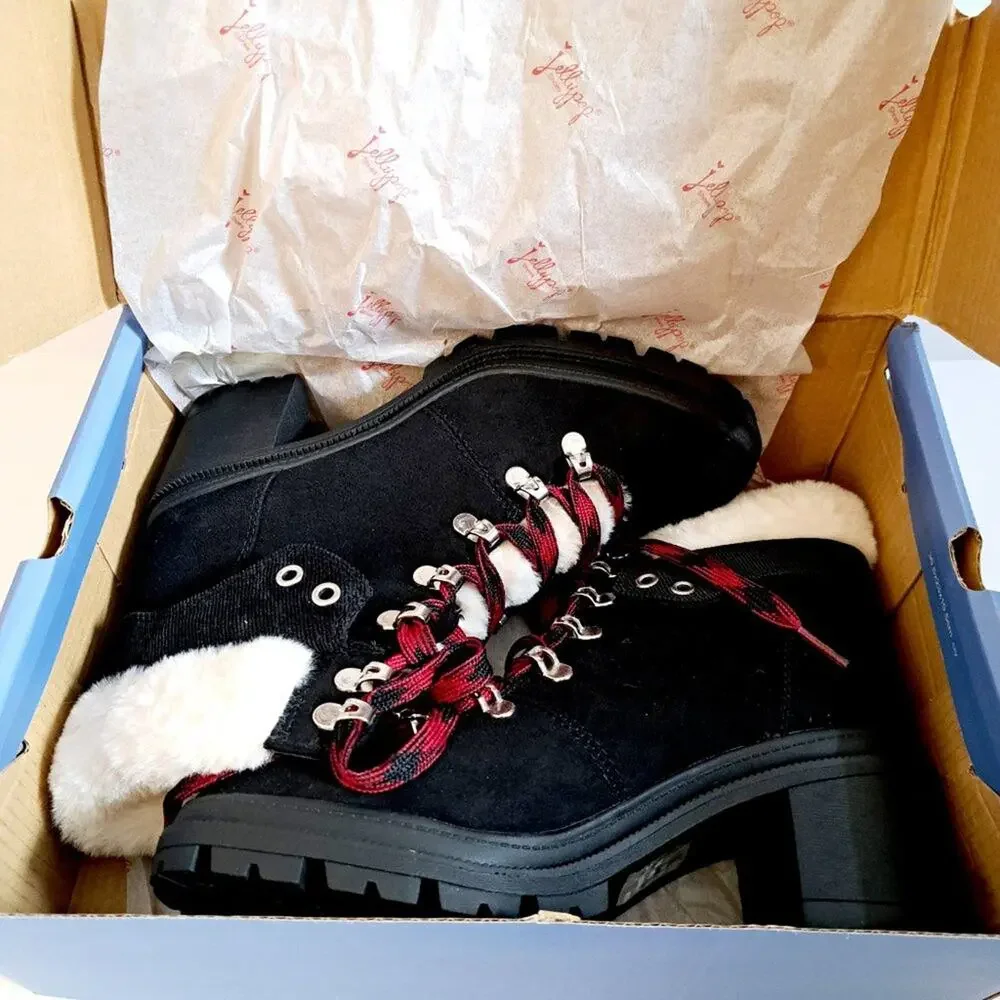 JELLYPOP Mission Suede Like Lace Up Boot